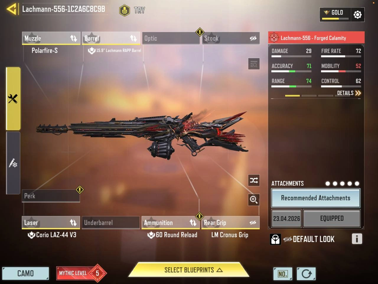 بهترین اتچمنت Lachmann-556 برای بتل رویال (Meta BR Build)