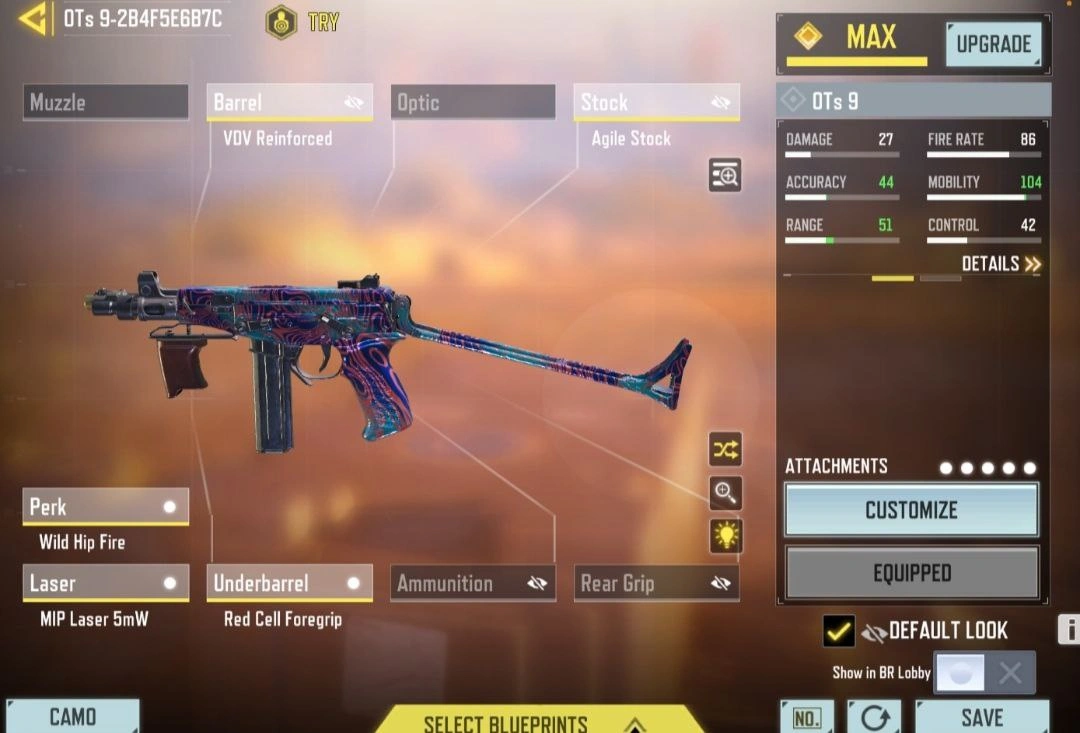 بهترین اتچمنت OTs 9 برای بتل رویال (Meta BR Build)